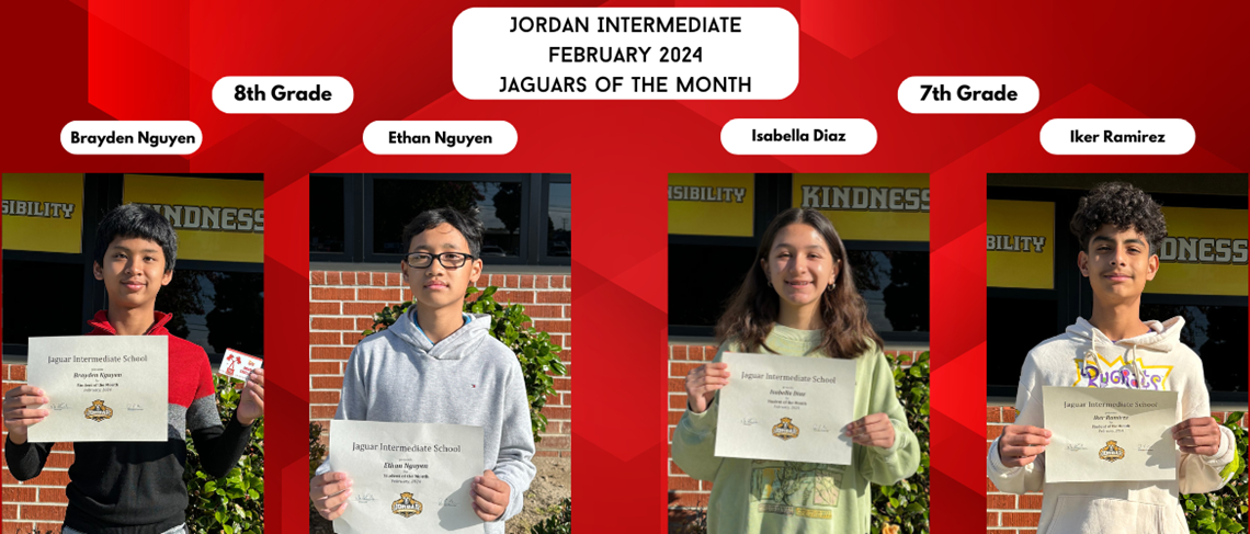 February 2024 Jaguars of the Month