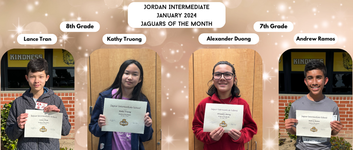 January 2024 Jaguars of the Month
