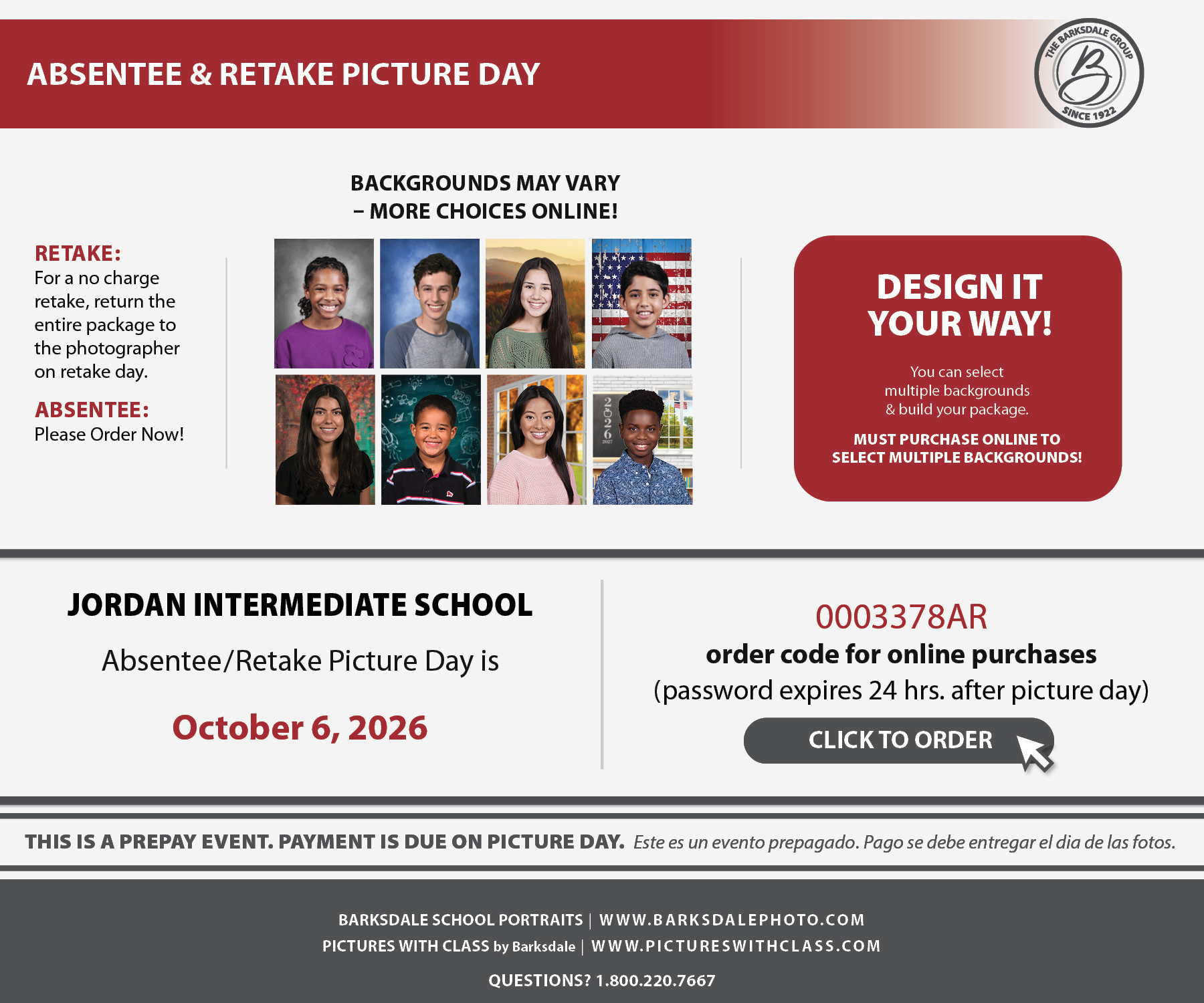 Picture Day Flyer